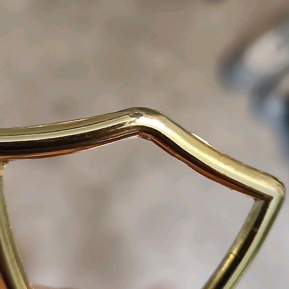 Oregon Made in USA Myrtlewood Gold Metal Handle Wooden Server Dish Brown Vintage - Picture 5 of 10